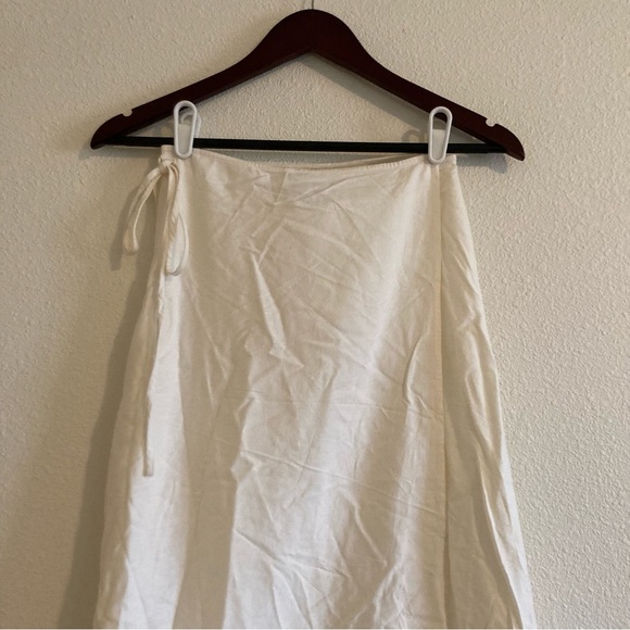 L*Space Women's Cream Anza Wrap Skirt Size Small - Picture 4 of 7